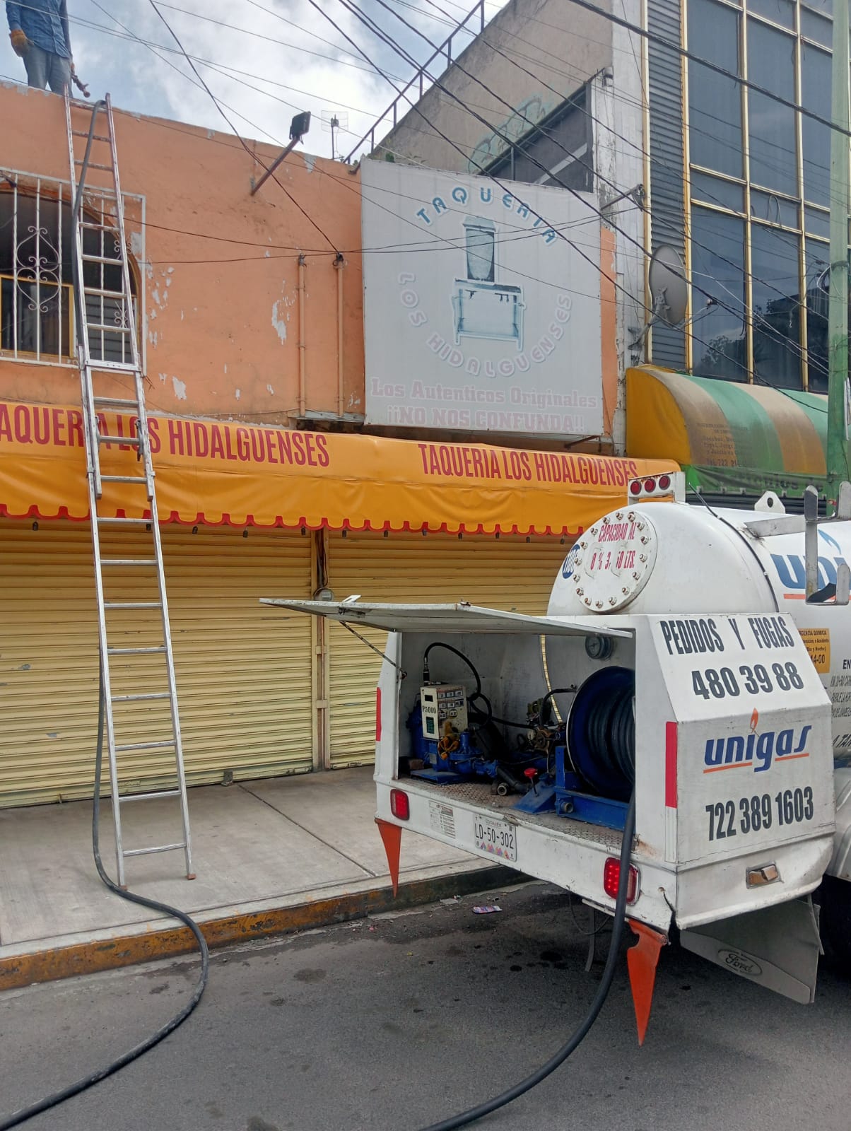 Camión repartidor gas LP - Zona Toluca